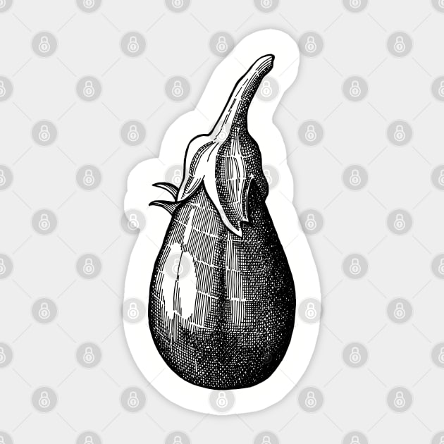 Eggplant Sticker by senkova